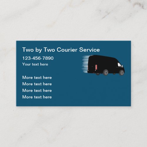 Fast Courier Delivery Service Business Card