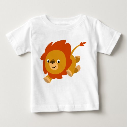 Fast Cute Cartoon Lion Baby T_Shirt