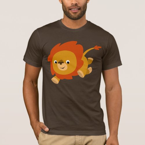 Fast Cute Cartoon Lion T_Shirt