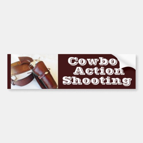 Fast Draw Cowboy Action Shooting Bumper Sticker