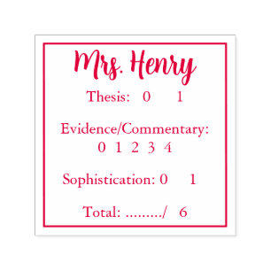 Fast & Easy Essay Grading Self-inking Stamp