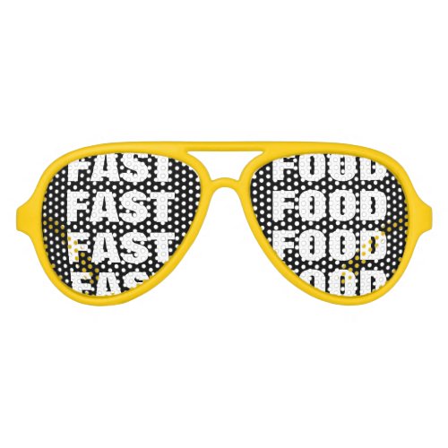 Fast food addiction party shades Funny sunglasses