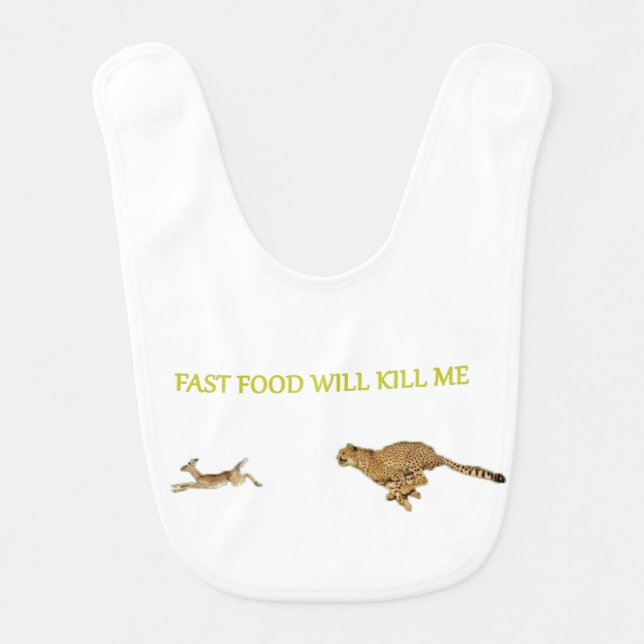 Fast food baby bib (Front)
