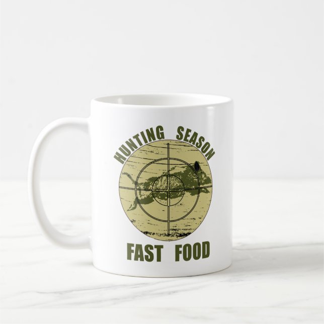 Fast Food Boar funny Hunting sayings Coffee Mug (Left)
