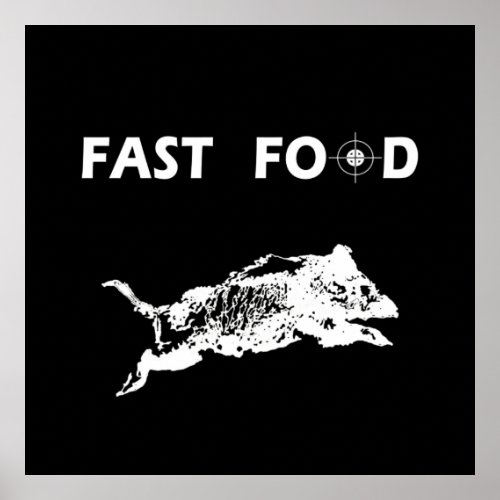 Fast Food Boar Hunting hunt hunter fun Poster
