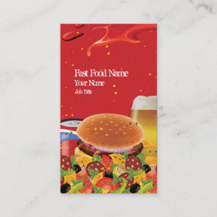 Fast Food Business Card