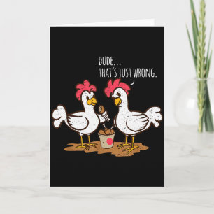 Fast Food Chicken Wings Funny Deep Fried Chicken S Card