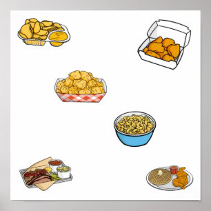 Fast food collection poster
