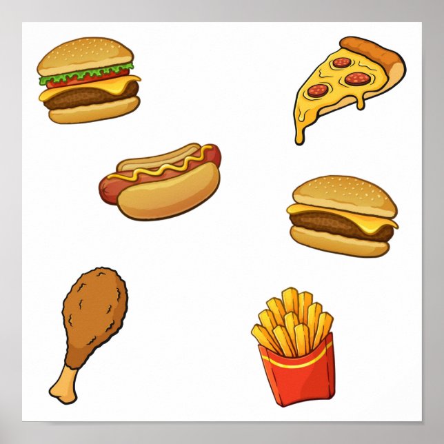 Fast food collection poster (Front)