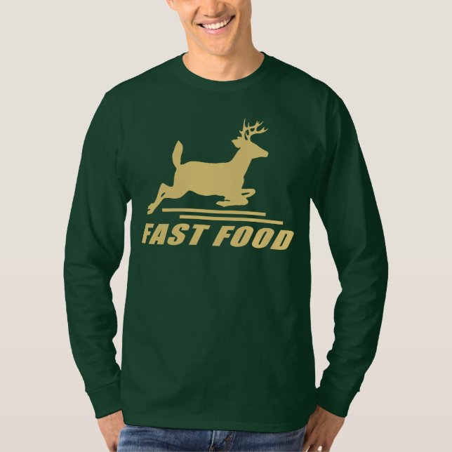 Fast Food Deer T-Shirt (Front)