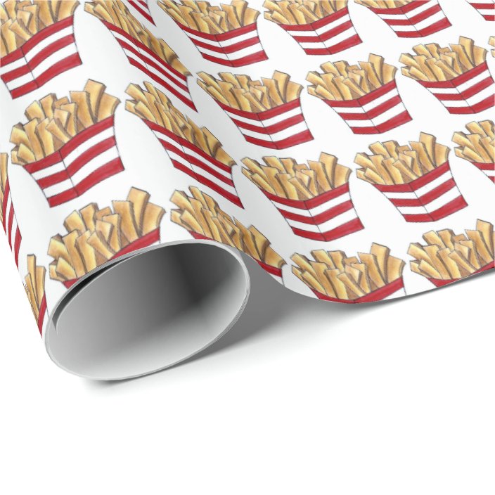 Fast Food French Fries Fried Potatoes Chips Fry Wrapping Paper