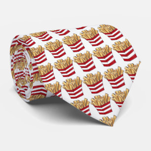 Fast Food French Fries Fry Foodie Red White Tie