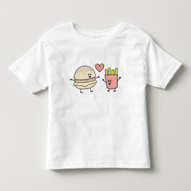 Fast Food Friends Toddler T-shirt (Front)
