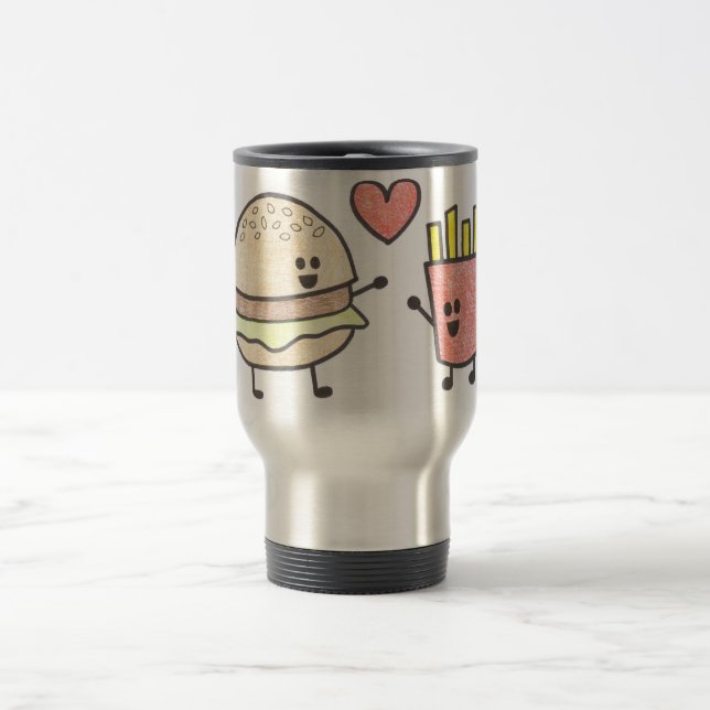 Fast Food Friends Travel Mug (Center)