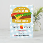 Fast food Graduation invitation (Standing Front)
