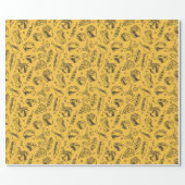 Fast Food Hamburger Fries Hot Dog Chicken Pattern Wrapping Paper (Flat)