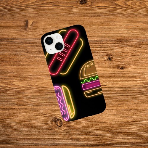 Fast Food Hot Dogs and Hamburger Case_Mate iPhone 14 Case