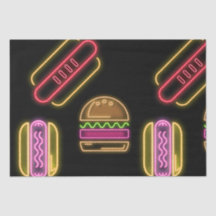 Fast Food Hot Dogs and Hamburger