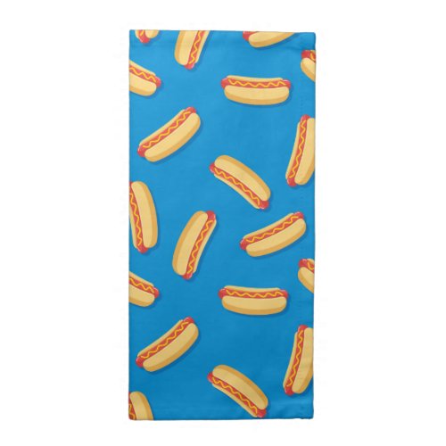 Fast Food Hotdogs Pattern Cloth Napkin