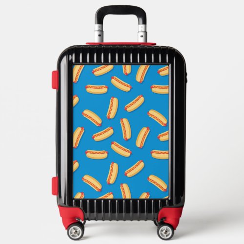 Fast Food Hotdogs Pattern Luggage