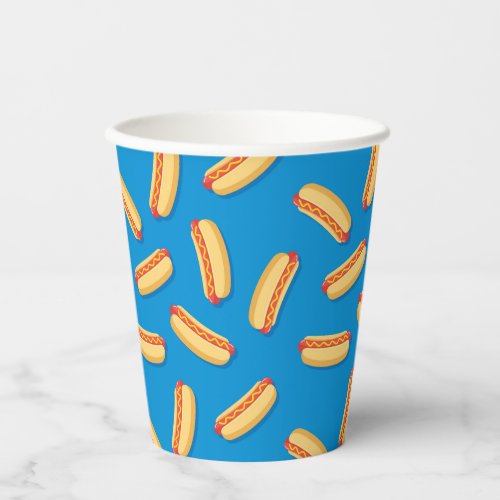 Fast Food Hotdogs Pattern Paper Cups