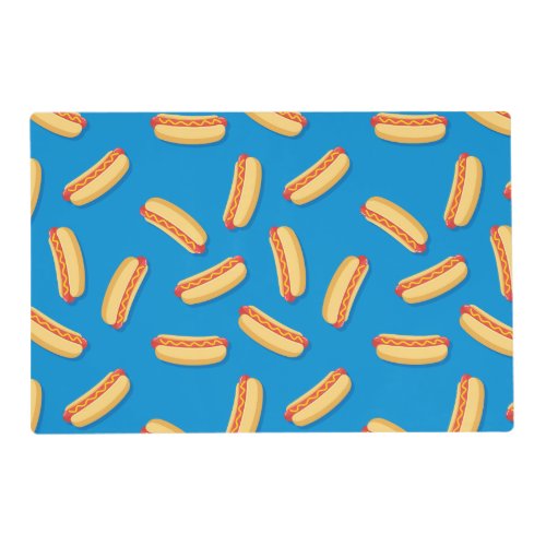 Fast Food Hotdogs Pattern Placemat