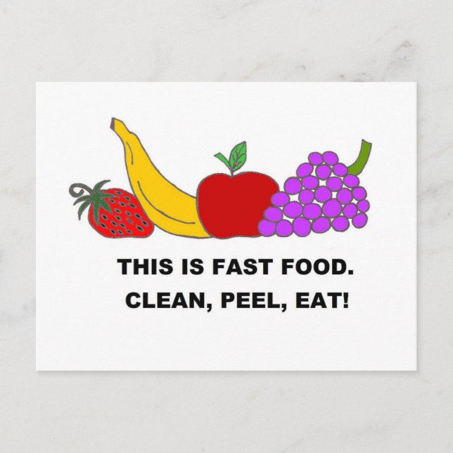 FAST FOOD.jpg Postcard (Front)