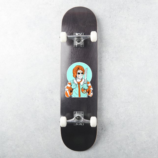Fast Food Killer Clown Funny Sticker (Skateboard)