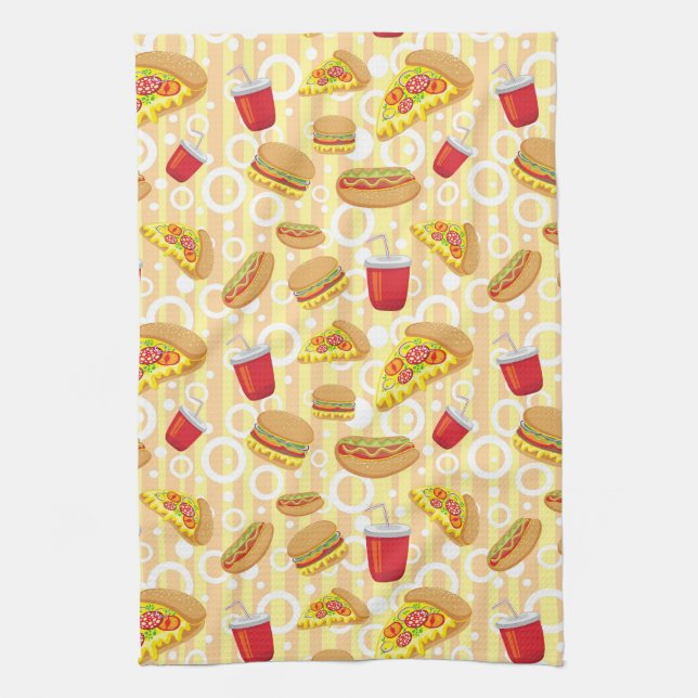 Fast Food Kitchen Towel (Vertical)
