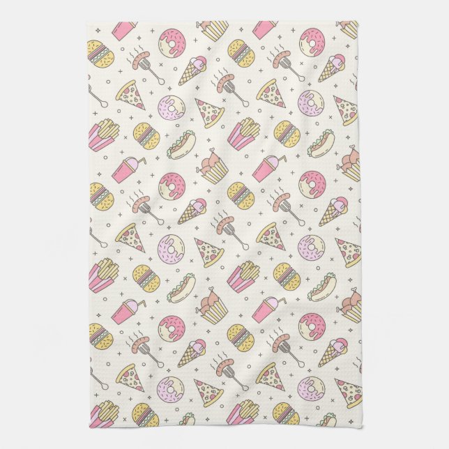 Fast Food Kitchen Towel (Vertical)