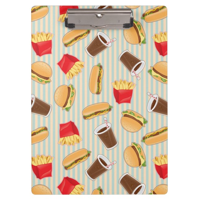 Fast Food Pattern 2 Clipboard (Front)