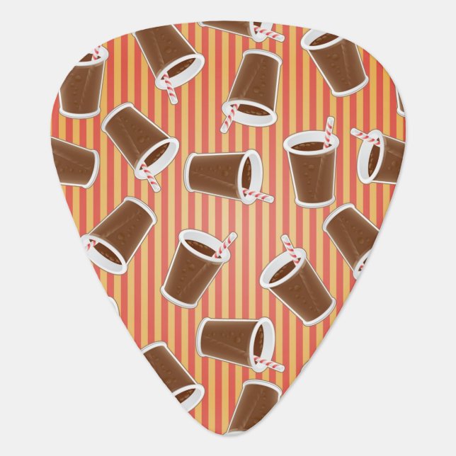 Fast food pattern 2 guitar pick (Front)