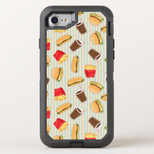 Fast Food Pattern 2 OtterBox Defender iPhone SE/8/7 Case