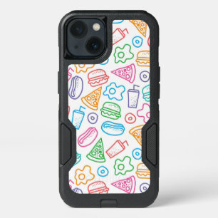 Fast food pattern 2 iPhone 13 case