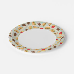 Fast Food Pattern 2 Paper Plates