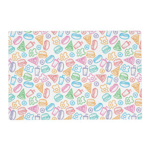 Fast food pattern 2 placemat