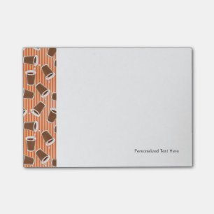 Fast food pattern 2 post-it notes