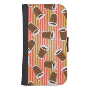 Fast food pattern 2 wallet phone case for samsung galaxy s4