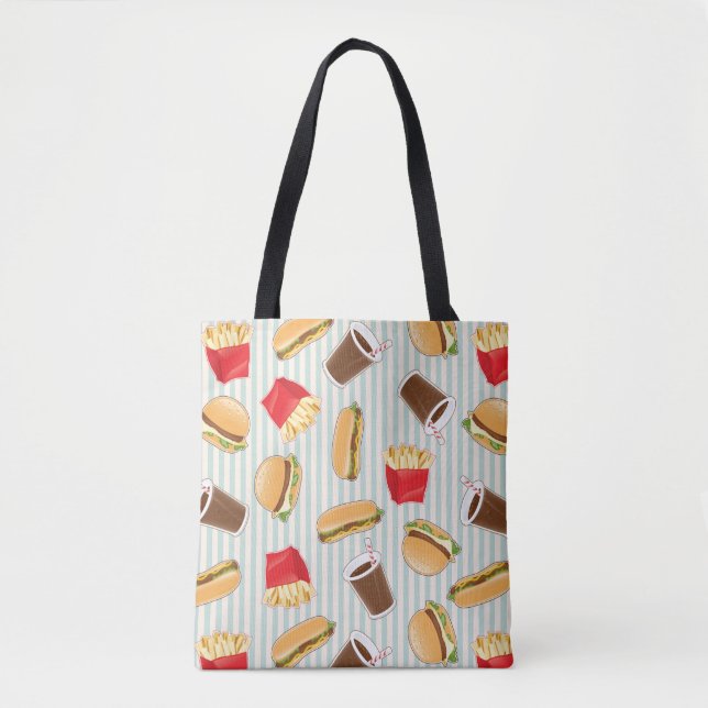 Fast Food Pattern 2 Tote Bag (Front)