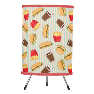 Fast Food Pattern 2 Tripod Lamp