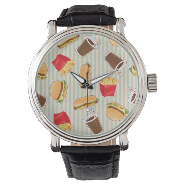 Fast Food Pattern 2 Watch (Front)