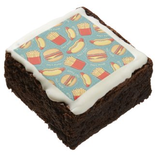 Fast Food Pattern 3 Chocolate Brownie