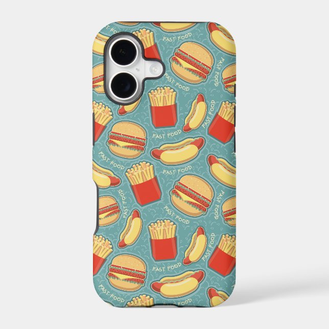 Fast Food Pattern 3 Iphone Case (Back)