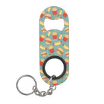 Fast Food Pattern 3 Keychain Bottle Opener