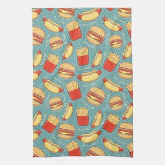 Fast Food Pattern 3 Kitchen Towel
