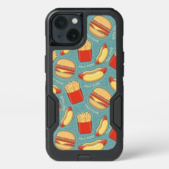 Fast Food Pattern 3 Otterbox iPhone Case (Back)
