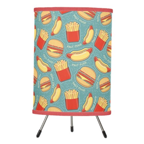 Fast Food Pattern 3 Tripod Lamp