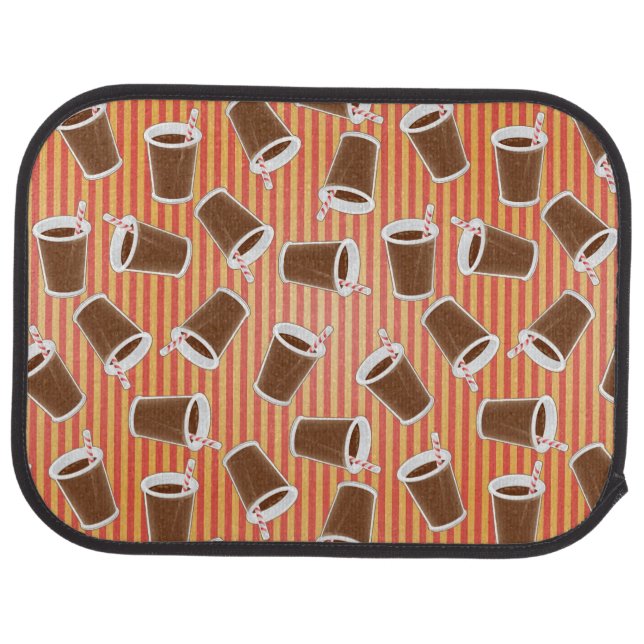 Fast food pattern car mat (Rear)