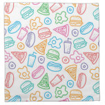 Fast food pattern cloth napkin