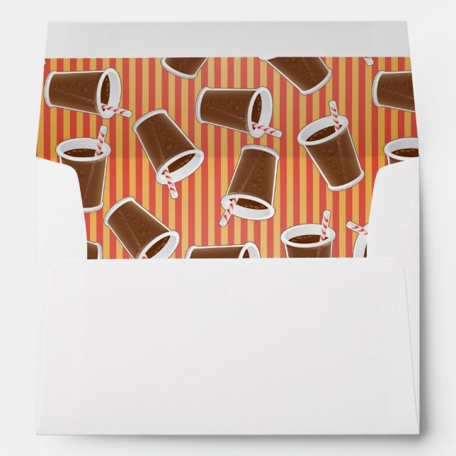 Fast food pattern envelope (Back (Bottom))